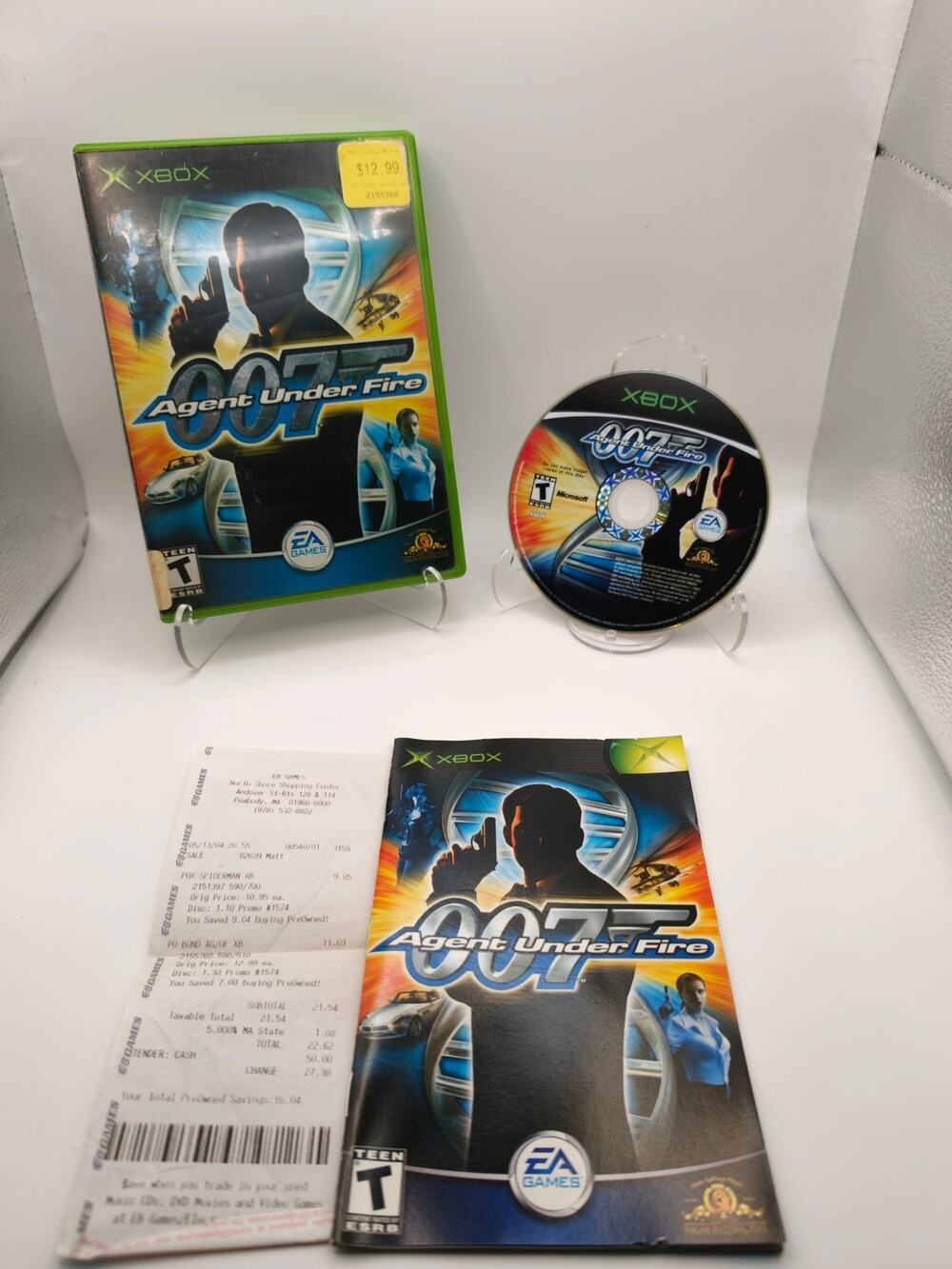 007 Agent Under Fire Xbox CIB Complete Manual Tested